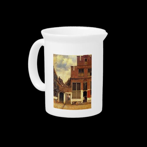 The little street by Johannes Vermeer Beverage Pitchers