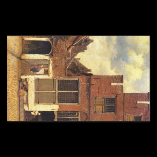 The little street by Johannes Vermeer Sticker