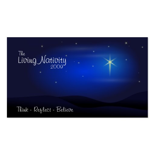The Living Nativity Business Card Template