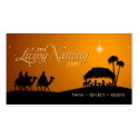 The Living Nativity gift tag business cards by BluePlanet The Living Nativity gift tag business cards