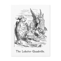 The Lobster Quadrille Alice in Wonderland Art Post Cards