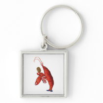 The Lobster Quadrille Key Chain
