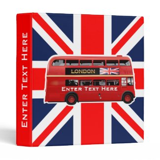 The London Bus 3 Ring Binder