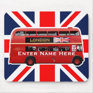 The London Red Bus Mouse Pad