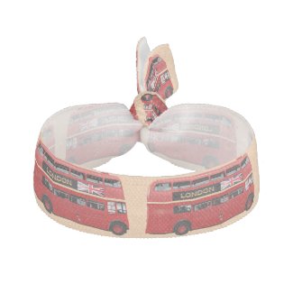 The London Red Bus Ribbon Hair Ties