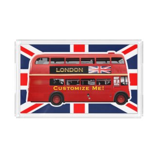 The London Red Bus Serving Tray