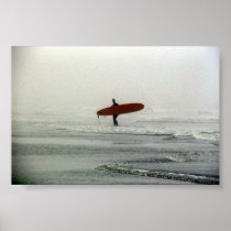  The lone surfer Posters
