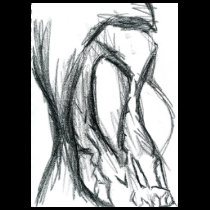 The long face of thanatos t-shirts