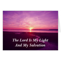 The Lord is My Light And My Salvation cards