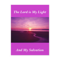 The Lord is My Light And My Salvation postcards