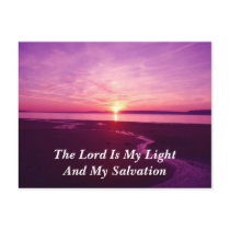The Lord is My Light And My Salvation postcards