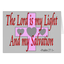 El Señor es mi luz y salvación - Religous Regalos tarjetas