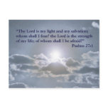 The Lord is my light postcard