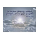 The Lord is my light postcard