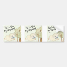 the lord is my shepard kids christian bumper sticker