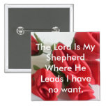 The Lord is My Shepherd Buttons