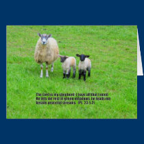 The Lord is my shepherd Greeting Card cards
