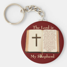 The LORD is my shepherd Keychains