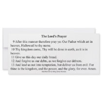 The Lord's Prayer Card Rack Card Template