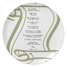 The Lords Prayer Dinner Plate