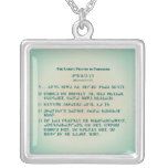 The Lord's Prayer in Cherokee Pendant