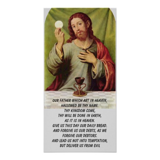 The Lord's Prayer photo card