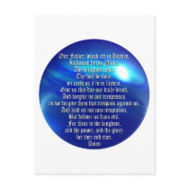 The Lord's Prayer postcards