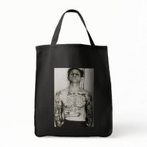 The Lord's Prayer (tattooed) Tote Bags