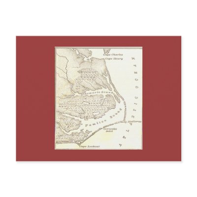 The Lost Colony of Roanoak Postcard by pilgrim90020
