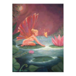 The Lotus Pond Fairy Art Poster posters