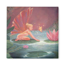 The Lotus Pond Fairy magnets by SusanRodio The Lotus Pond Fairy magnets