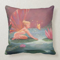 "The Lotus Pond Fairy" Pillow By Susan Rodio Art pillows