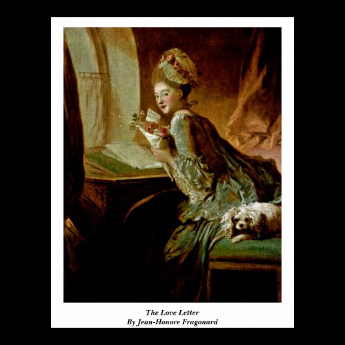 The Love Letter By Jean-Honore Fragonard Posters