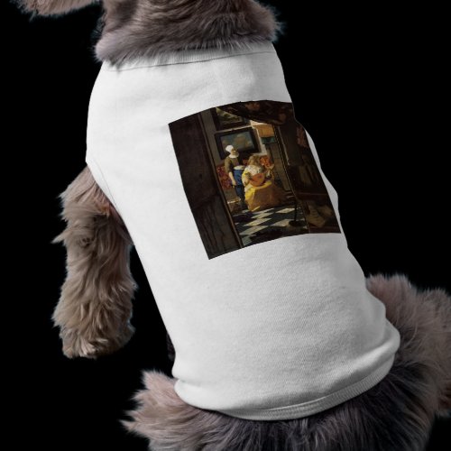 The love letter by Johannes Vermeer Doggie T Shirt