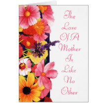 The Love Of A Mother Is Like No Other Card