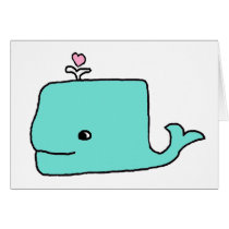 The Love Whale Greeting Cards