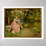 The Lovers (oil on canvas) Print