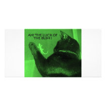 THE LUCK OF THE IRISH CUSTOM PHOTO CARD