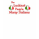 The Luckiest People Marry Italians Baseball Shirt shirt