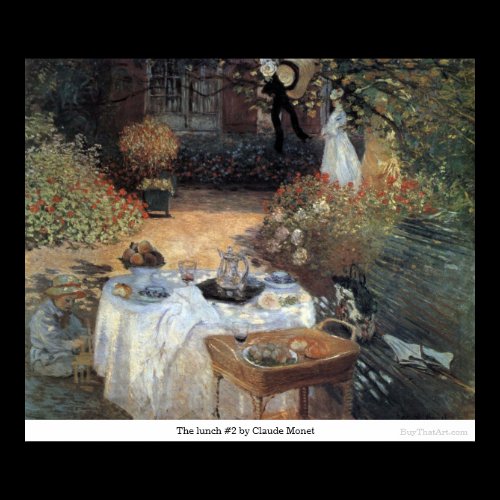 The lunch #2 by Claude Monet Print