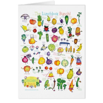The Lunchbox Bunch, characters card by kathyfena