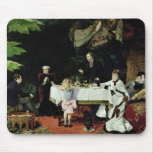 The Luncheon in the Conservatory, 1877 Mouse Pads