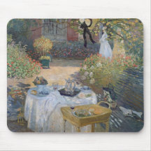 The Luncheon: Monet's garden at Argenteuil Mouse Pad