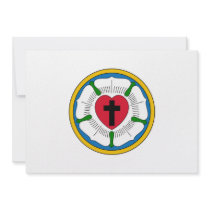 The Luther Rose Lutheranism Martin Luther Personalized Invitation