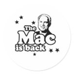 THE MAC IS BACK T-SHIRT STICKER