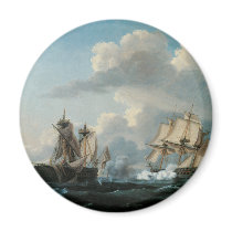 The Macedonian & The United States, 1812 Fridge Magnet