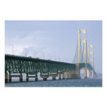 The Mackinac Bridge spanning the Straits of 2 Photographic Print