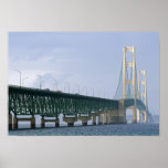 The Mackinac Bridge spanning the Straits of 2 posters