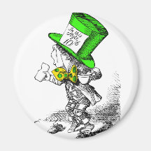 The Mad Hatter Fridge Magnet