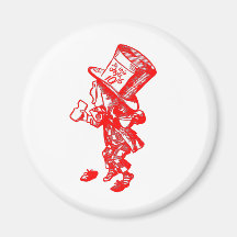 The Mad Hatter Refrigerator Magnets